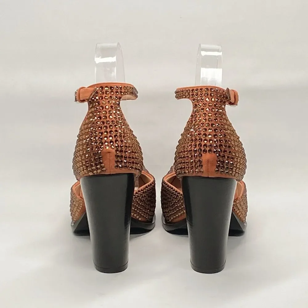 Stella McCartney Cowboy Crystal All Over Heels size 39.5